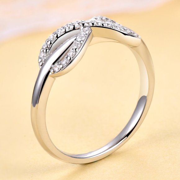 925 silver ring with cz stone, silver jewelry for women, size 6-9 - Picture 4 of 9
